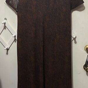 Carole Little Dark Brown Maxi Dress